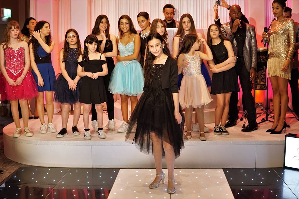 Shani in Fashion Show 2019 in Black Ooh la La Couture Dress
