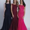 Dave and Johnny Dress Style 1937 3 Teenagers wearing a Dave and Johnny Dress Style 1937 Fabulous lace and tulle mermaid style long prom dress in black from Prom Dress Boutique Silhouette London.