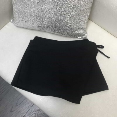 Dolls and Divas Couture Skort in Black from Silhouette London, Girls party dress specialists in London