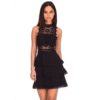 AX Paris Crochet Halter Dress (Black) 3 Ax Paris Crochet Halter Dress in Black | Silhouette London