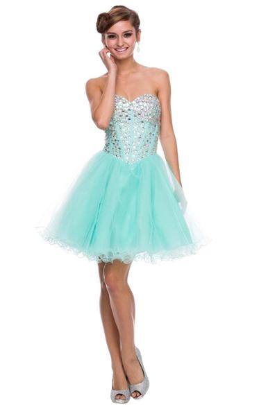 Nox Anabel Party Dress Style 6015 2 Nox Anabel Style 6015 in Mint