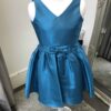 UDT Fashion Taffeta Dress in Teal 2 Un Deux Trois Taffeta Dress in Teal from, Silhouette London, Girls Party Dress Specialist in London