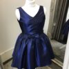 UDT Fashion Taffeta Dress in Navy 2 Un Deux Trois Taffeta Dress in Navy from Silhouette London, Girls Party Dress Specialist in London