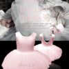 Dolly Ballet dress (Pink) 3 Light Pink Dolly Ballet dress with gorgeous tulle ballet skirt from Silhouette London, Girls party dress specialists in London