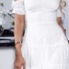 White Broderie Anglaise Dress 2 broderie anglaise cold shoulder frill detail dress p8643 766375 medium