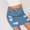 Frayed Blue Denim Skirt 4 distressed frayed hem denim mini skirt p8517 760069 medium 2