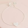Box Chain Silver Heart Bracelet 2 Lisa Angel - Silver Heart Bracelet from Silhouette London