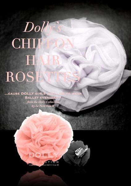Dolly Chiffon Hair Rosette 1 Dolly Chiffon Hair Rosette