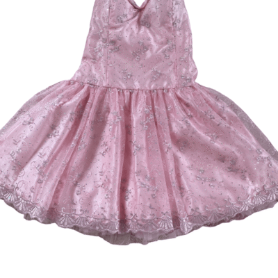 Pre-Loved Jessica Mclintock Pink and Silver Strapless Dress - Orlina
