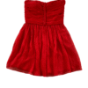 Pre-Loved Red Chiffon Dress 4 Red Chiffon Strapless Orlina 1