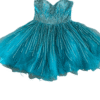 Pre-Loved Terani Couture Dress 2 Pre-Loved Terani Couture Turquoise & Sequin Prom Dress - Orlina
