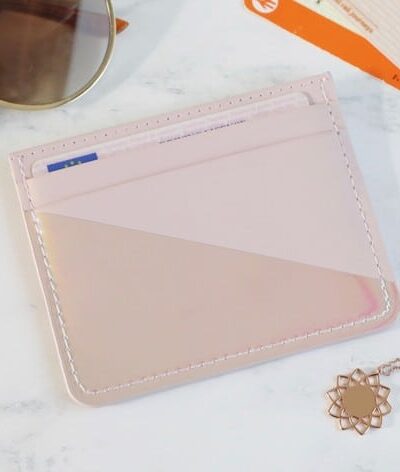 Lisa Angel - Lavender Leather Card Holder from Silhouette London