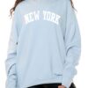 New York Sweatshirt in Powder Blue 3 New York Powder Blue