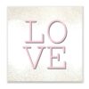 Pink & Gold LOVE Wall Art 4 Pink Gold LOVE