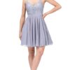 Dancing Queen Party Dress 3088 Silver 4 Dancing Queen Dress Style 30088 in Silver