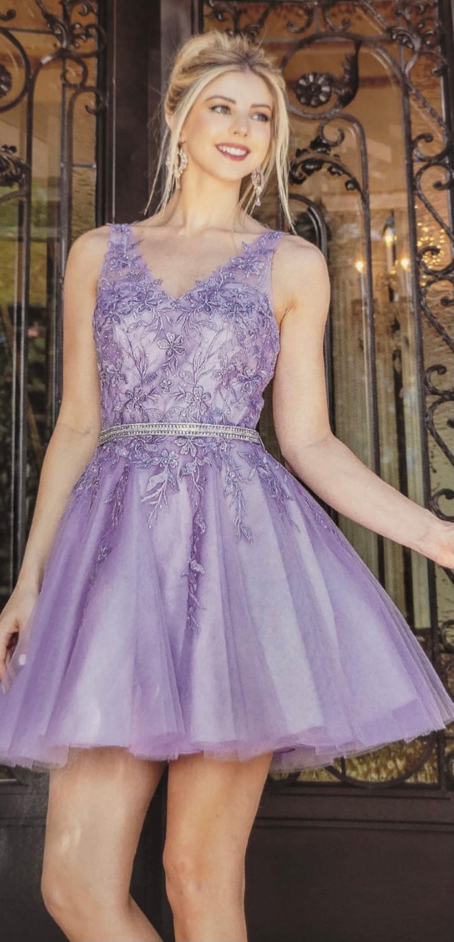 Dancing Queen Party Dress Style 3296 4 Dancing Queen Dress Style 3296 in Lilac