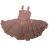 Pre-Loved Dolly Ruffle Tutu Dress in Dusky Pink 3 Pre-Loved Dolly Le Petit Tom Ruffle Tutu Dress Age 8-10