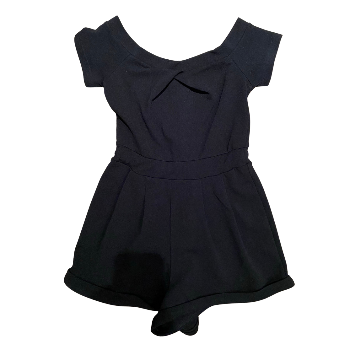 Pre-Loved New Look Black Playsuit Age 8 1 Pre-Loved New Look Black Playsuit Age 8