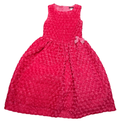 Pre-Loved David Charles Dress with Hot Pink Rosettes