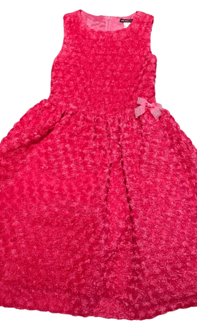 Pre-Loved David Charles Dress with Hot Pink Rosettes