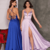 Dave and Johnny Prom Dress A8513 3 Dave and Johnny Prom Dress Style 8513 in Lilac and Royal Blue