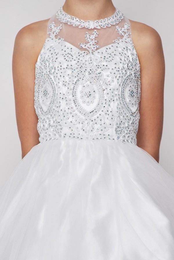Cinderella Couture Dress Style 5065 3 Cinderella Couture Girls Flower Girl Party Dress Style 5065 in White