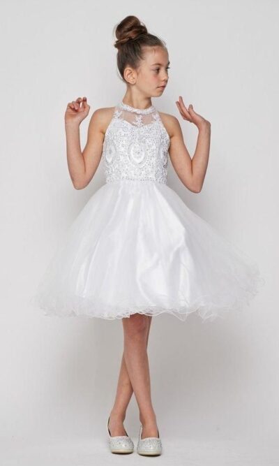 Cinderella Couture Party Dress Style 5065 in White