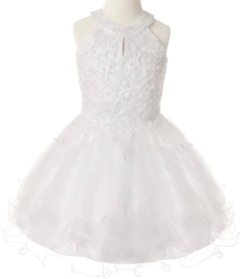 Cinderella Couture Dress Style 5100 2 Cinderella Couture Girls Party Dress Style 5100 in White