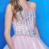 Jovani Girls Prom Dress Style K59903 5 Jovani Short Prom Dress Style K59903 in Blush Pink