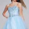 Jovani Girls Prom Dress Style K62533 5 Jovani Girls Party Dress Style K62533 in Light Blue Tulle with Beaded Bodice