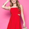 Miss Behave Cassie Dress in Red 5 Miss Behave Girls Cassie Skater Dress in Red