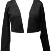 Ava & Yelly Black Shimmer Bolero 3 Ava and Yelly Black Shimmer Bolero Cardi
