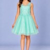 Cinderella Couture Dress Style 5088 4 Cinderella Couture Short Party Dress Style 5088 in Mint on Model
