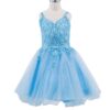 Pre-Loved Cinderella Couture Dress Style 5125 3 Cinderella Couture Girls Party Prom Dress Style 5125 in Blue