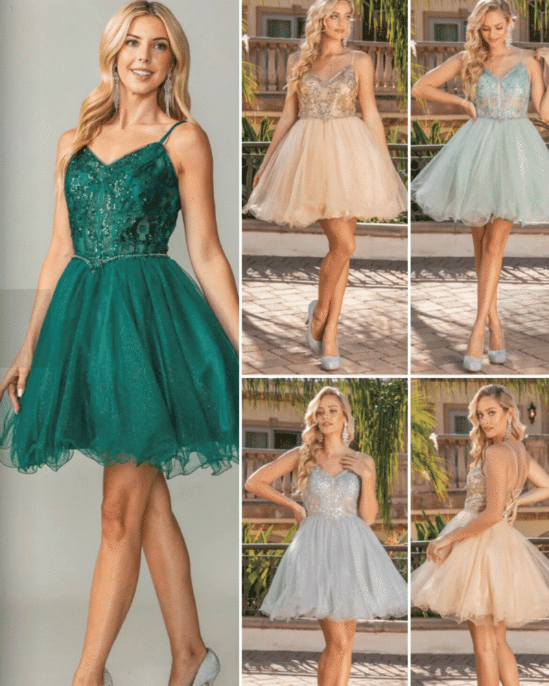 Dancing Queen Party Dress 3337 2 Dancing Queen Short Prom Dress Style 3337 in all colours
