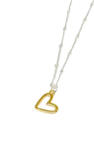 Coco Heart Necklace in Gold