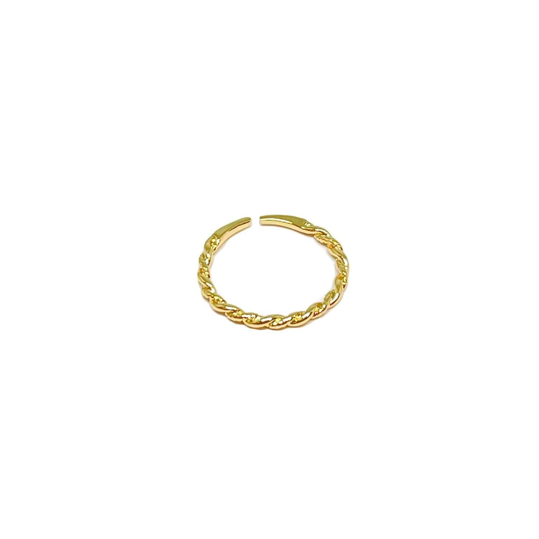 Adjustable Twist Ring 1 Rachel Twist Ring in Gold