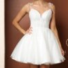 Pre-Loved Nox Anabel Dress Style F732 4 Nox Anabel Short Party Dress Style F732 in White