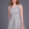 Rock the Dress -The Meghan 2 Rock the Dress Meghan Dress in Silver Lace and Tulle
