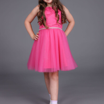 Rcck the Dress Rihanna Party Dress in Hot Pink