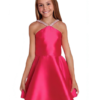 Dolls and Divas Kira Party Dress 3 Dolls and Divas Kira Party Dress in Fuschia Mikado Satin