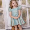Dolls and Divas Onyx Dress in Aqua Shimmer 3 Dolls and Divas Couture Onyx Dress in Aqua Shimmer