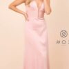 Nox Anabel Prom Dress Style Q010 Rose 4 Nox Anabel Long Prom Dress Style Q010 in Rose Pink