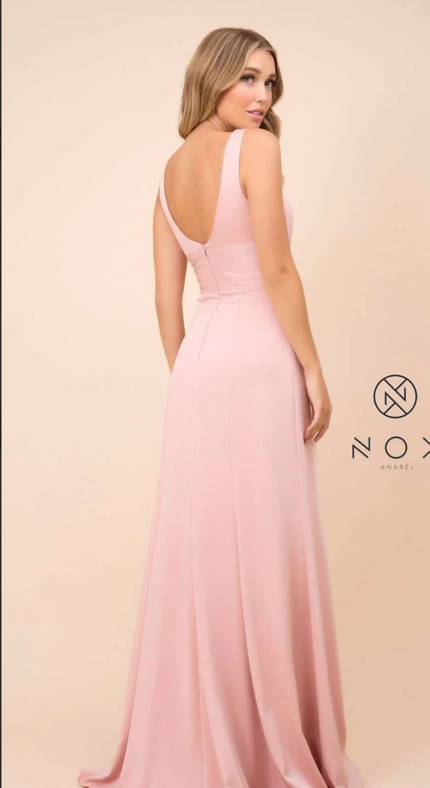Nox Anabel Prom Dress Style Q010 Rose 2 Nox Anabel Prom Dress Style Q010 Rose - Image 2