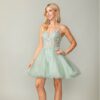 Dancing Queen Party Dress Style 3368 3 Dancing Queen Short Prom Dress Style 3368 in Sage Green