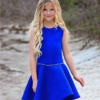 Dolls and Divas Cori Dress in Royal Blue 3 Dolls and Divas Couture Cori Tween Party Dress in Royal Blue