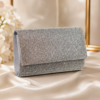 Mascara Collection Silver Diamante Fold Clutch Bag 5 Foldover Silver Diamante Clutch Bag