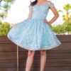 Cinderella Couture Dress Style 5122 3 Cinderella Couture girls party dress Style 5122 in blue sequin