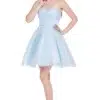 Jadore Evening Style J14085 Dove Blue 5 Jadore Evening Short Party Dress Style J14085 in Dove Blue