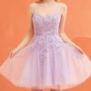 Jadore Evening Style J22086 Violet 4 Jadore Evening Short Prom Dress Style J22086 in Violet